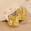 European American Trendy Cross-Border Punk Cold Wind Stainless Steel Earrings Geometric Irregular Drop Fashion Jewelry