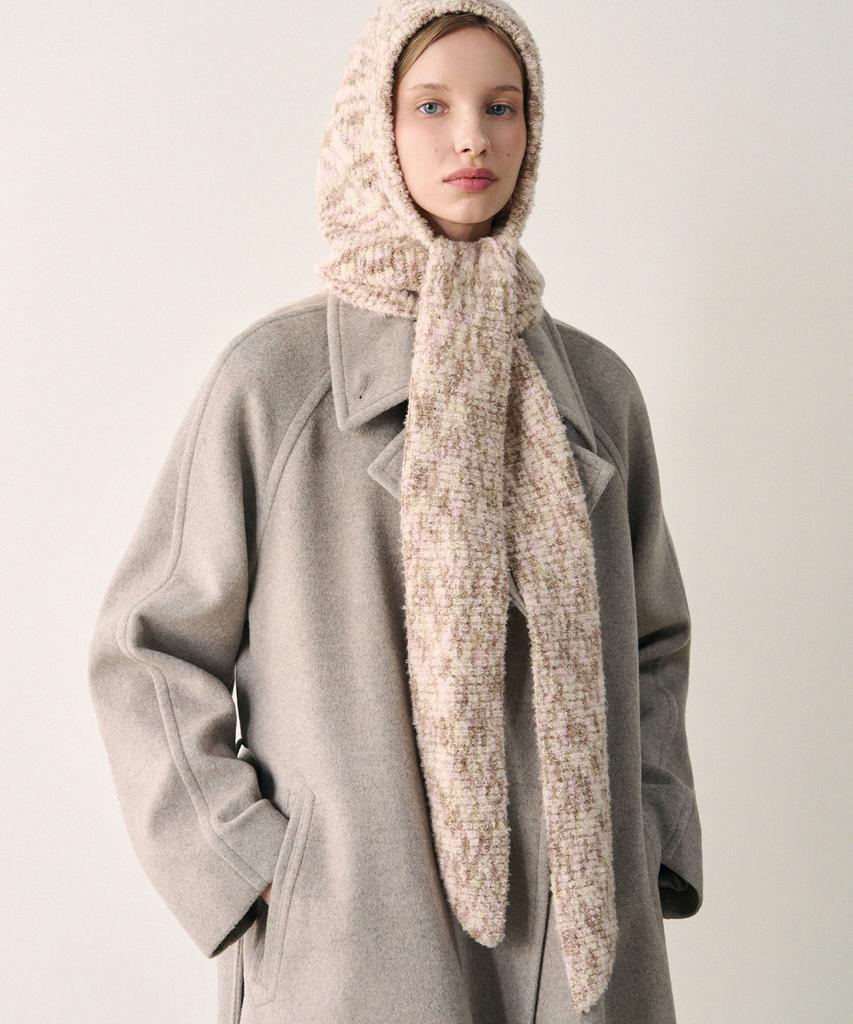 Deuloupisumeon Boucle Tie Muffler Balaclava [Grey]