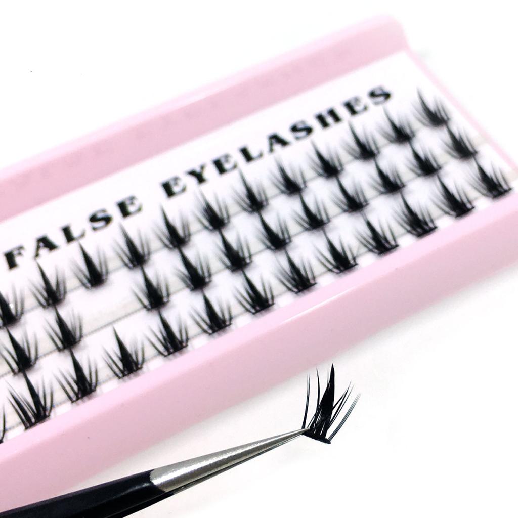 Hot Hand Made 3d Fulffy Eyelash Extension Segmented Flase Lashes Dramatic Lash Bundles Soft Ribbon Strip Eyelashes Makeup Lashes