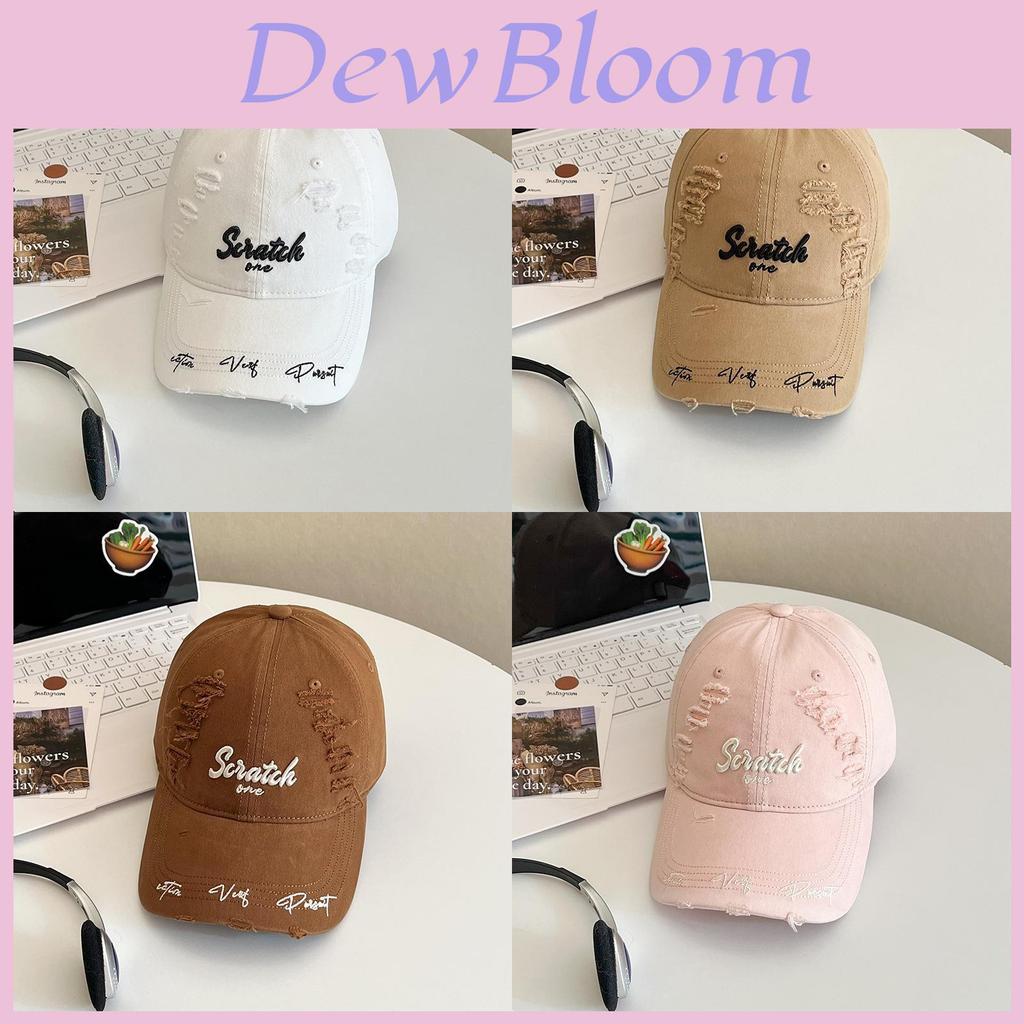 Gorra de Béisbol con Letra Desgastada y Protección Solar para Ropa Casual de Calle