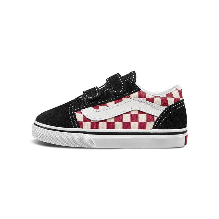 Vans Old Skool V Canvas Low top Skateboard Shoes Black Infant And Toddler VN0A344K35U