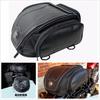 1X Waterproof Black Pu Leather Motorcycle Atv Scooter Rear Seat Luggage Tail Bag