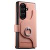 Zipper Wallet Magnetic Cover for Samsung Z Fold 8 7 Fold6 Fold5 Fold4 Fold3 Magsafe 2 in 1 Flip Leather Stand Holder Phone Bag