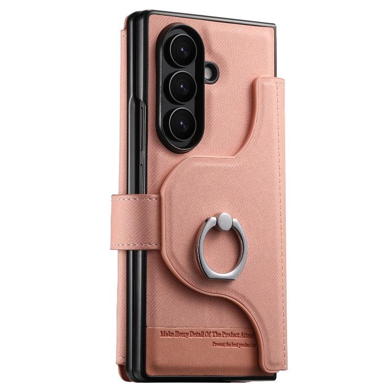 Zipper Wallet Magnetic Cover for Samsung Z Fold 8 7 Fold6 Fold5 Fold4 Fold3 Magsafe 2 in 1 Flip Leather Stand Holder Phone Bag