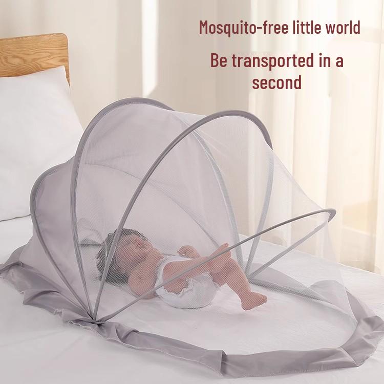 Moskytiéra na novorozeneckou postýlku: Plné krytí, skládací, design jurty s blackoutem.