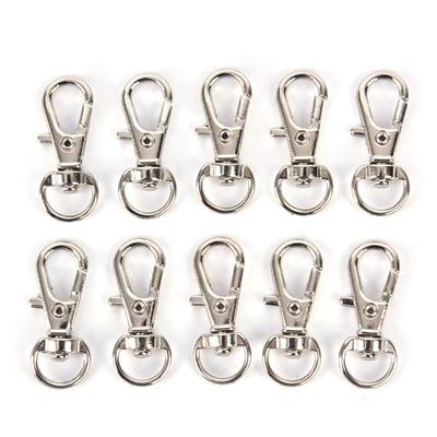 10Pcs Mini Aluminum Alloy Keychain To Make Spring Clip Hook Carabiner