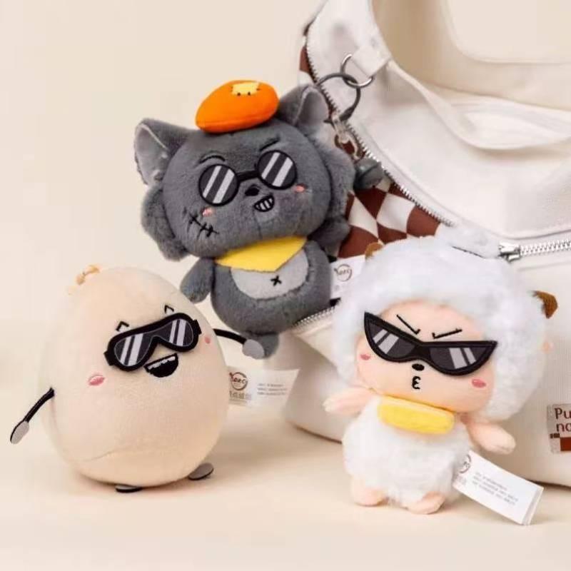 Pleasant Goat And Big Big Wolf Keychain Cute Bookbag Kids Decorative Doll Plush