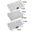 Transparante 10/15/24 vakken sieraden opbergdoos pillen organizer houder etui container