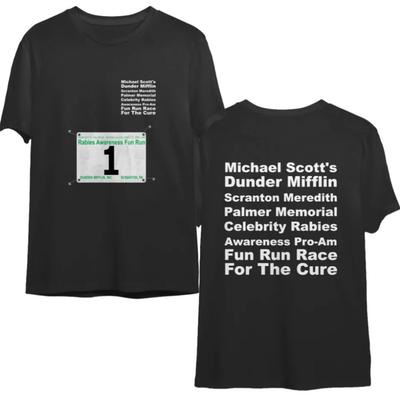 Paraholix Dunder Mifflin Koszulka Race for the Cure – Koszulka dla fana Michaela Scotta