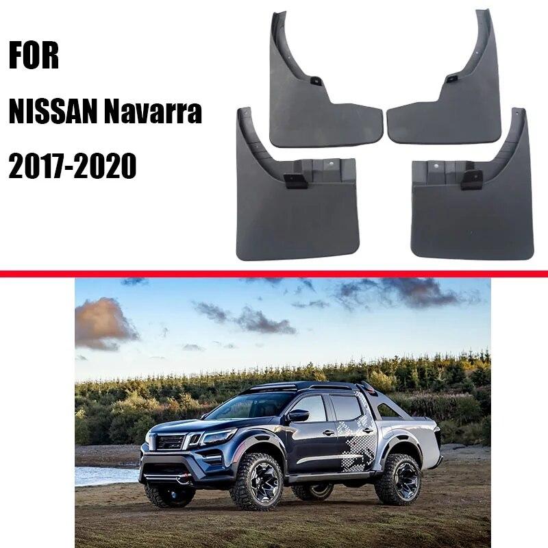 Mud Flaps For Navarra 2017- Mudguards Fender Navarra Mud Flap Splash Guard Fenders Accessories  Front Rear 4 PCS
