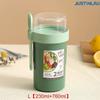  790ml/990ml Salad Oatmeal Cup Breakfast Double Cup Cereal Nut Yogurt Container Set With Dressing Holder Fork