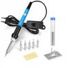 AIMOONSA 9-in-1 60W Soldering Iron Kit, Temp. Adjustable 200–450°C 220V with 5 Tips and Stainless Steel Stand
