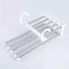 5 In 1 Multifunction Pant Rack Hanger Stainless Steel Wardrobe Adjustable Magic Trouser Hangers Towel Shelves Closet Organizer
