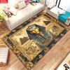 Egyptian Pharaoh Tutankhamun Pyramid Print Carpet Plush Flannel Rug Living Room Bedroom Home Decor Area Rug Non Slip Floor Mat