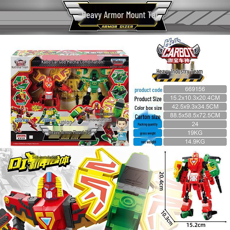 Hui Chao Transforming Police Rescue Car Robot Toy - 4-in-1 Giant