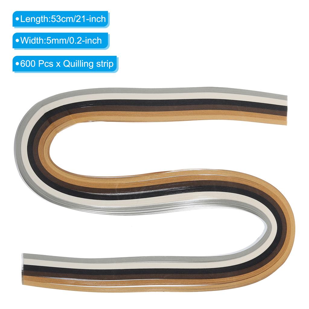 600/840pcs Quilling Strips Paper 5mm 0.2" Origami Paper Quilling Strip Mixed Color for Art DIY Hand Craft Christmas Tools