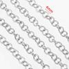 1Meter Stainless Steel Gold Plated 2mm Thin Chain Crossing Oval Necklaces Chain DIY Handmade Bracelets Material Jewelry Findings