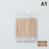 100Pcs Micro Wood Cotton Swab Eyelash Extension Tools Tatoo Microblading Cleaning Wooden Sticks Cosmetic Cotton Brush Buds Tip