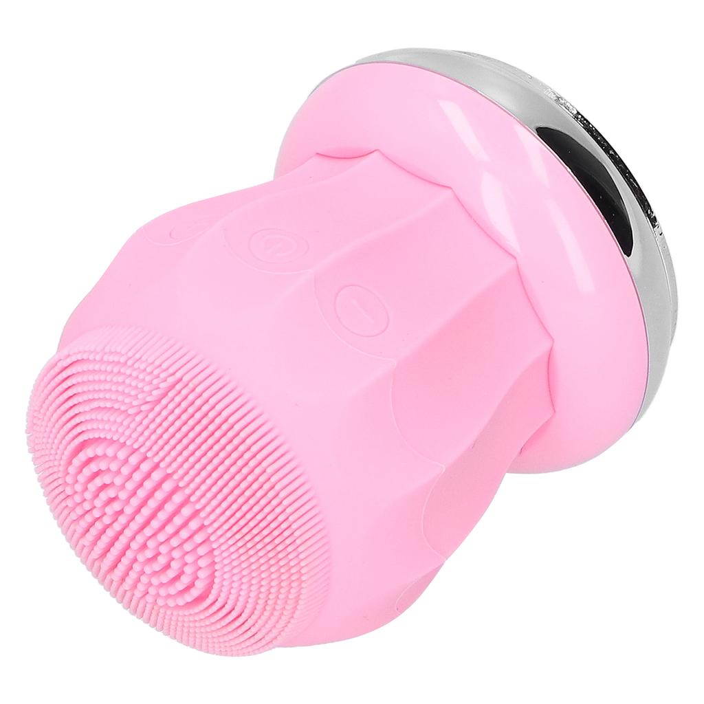 Vibration Face Cleansing Brush 45 celsius Constant Temperature Deep Cleaning Silicone Face BrushBlue