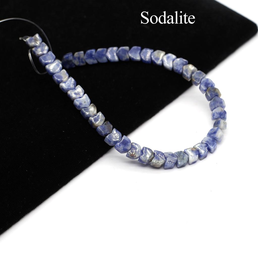 1String, Small Bullet Shape Crystal Beads, Fashion Yellow Jade Sodalite Gemstone Beads for Jewelry Making DIY Necklace Christmas Crafts 38cm