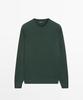 Masimodutti Wool Cotton Round Neck Knit Sweater