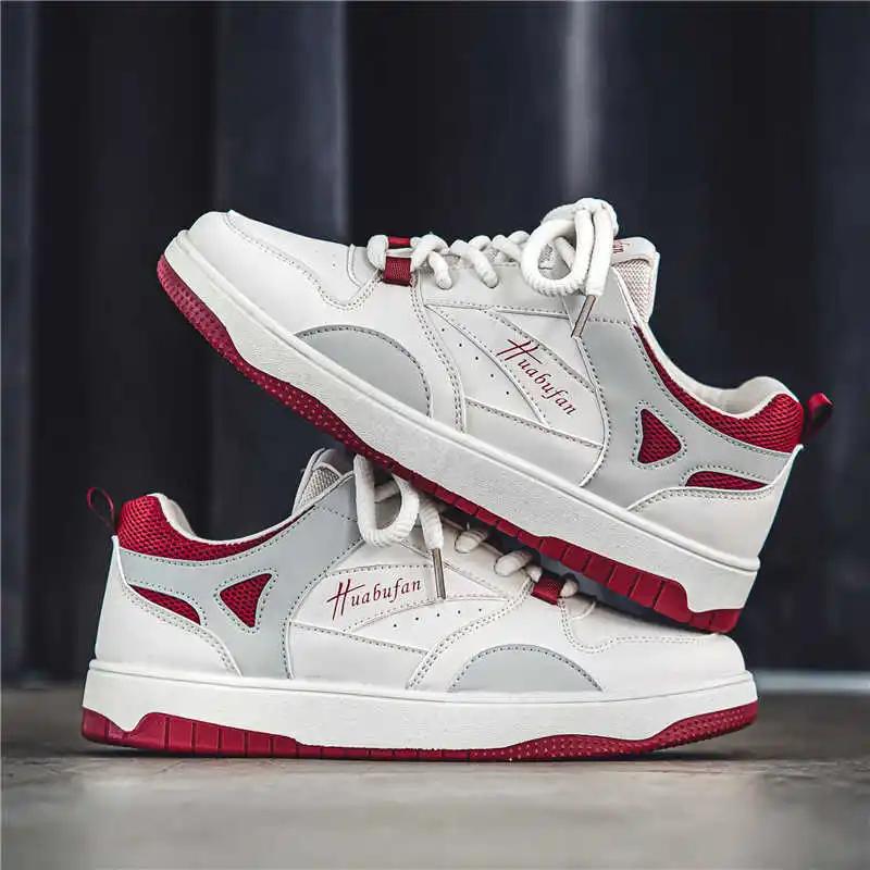 Synthetic Leather Round Toe Mens Sneakers For Large Tennis Woven White Running Shoes Kawaii Boots Sports Best Sellers