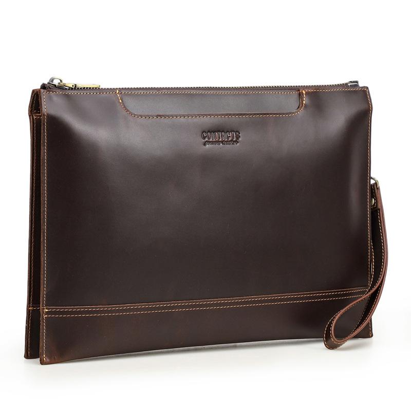 

Black Angel Genuine Leather Tote - Fits 14.2 Laptop, Multi-Compartment Handheld Bag
