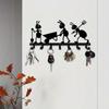 Metal Wall Mount Key Holder Heavy Duty Keychain Organizer Ant Design Entryway Storage Hanger
