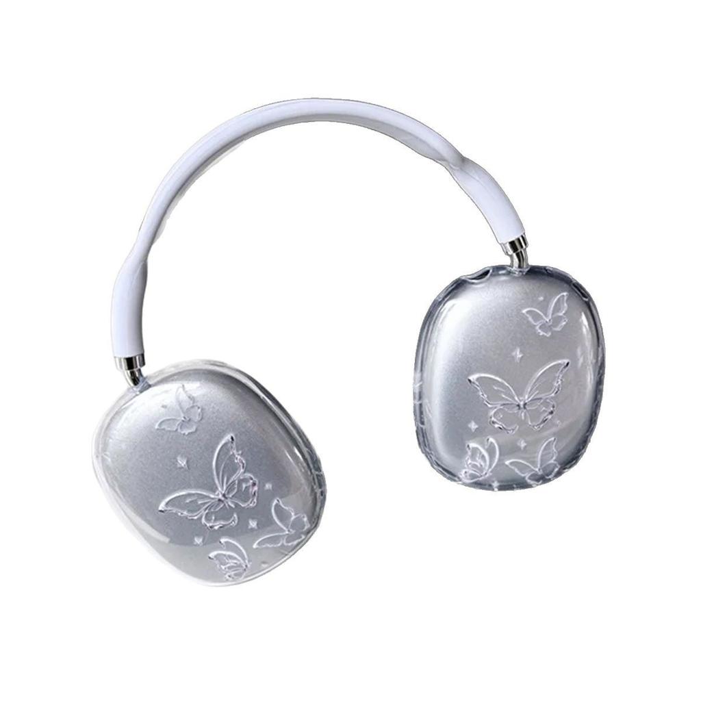 Applicable AirPods Max Earmuffs Tpu Transparent and Light Korean Ins Girl Heart Apple Headphone Case