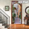 76Style 77/90cm Self-Adhesive Door Stickers Removable Wall Sticker Scenery Wallpaper Stone Stair Murals for Doors Modern Home Decor