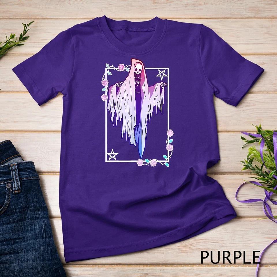 Pastel Goth Ghost Tarot Style T-Shirt Unisex T-shirt 7 L