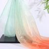 1 Yard/Width 140cm Organza Fabric Transparent Texture Colorful Gradient Voile Gauze Mesh Fabric Transition Color Gradient Fabric
