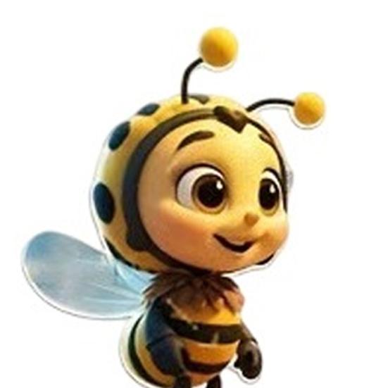 5Pcs Bee Statue 2D Bee Design Gardens Porches Bee Ornament Bright Yellow Bee Sculpture Yard Decoration