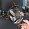 USB Powered Rear Seat Fan 360 Rotatable Car Cooling Fan 3 Speeds Cooling Backseat Fan for Sedan SUV Truck Van