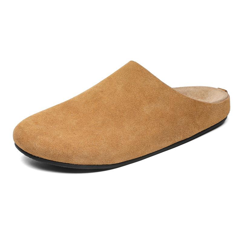 

3696 Лето, ленивый новый плоский низ, удобная верхняя одежда, тонкие тапочки, повседневная уличная обувь на одной педали для дома 36 малиновый