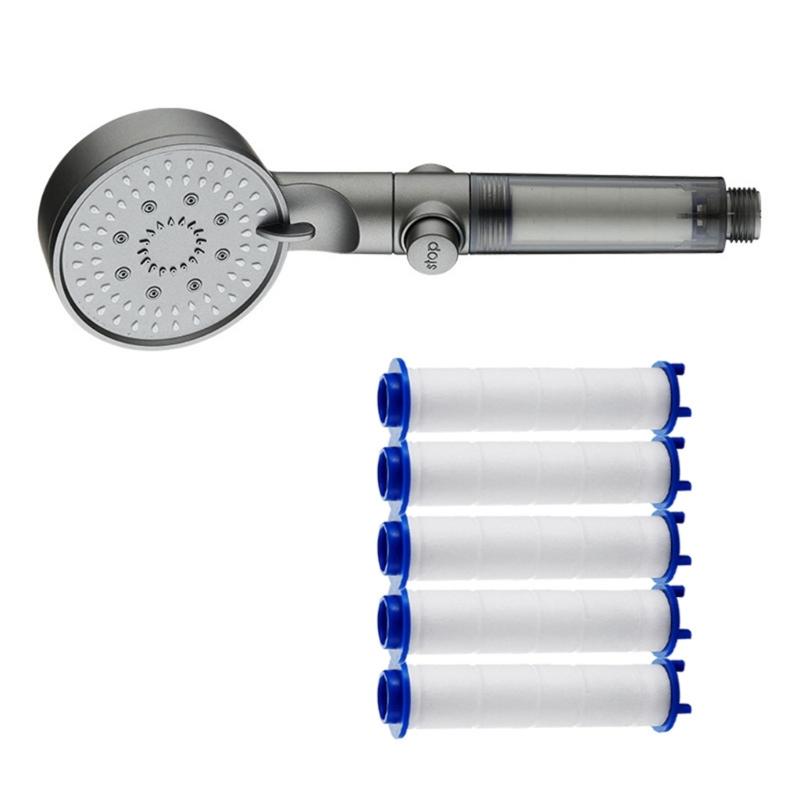 5 Sprays Mode Power Washing Shower Head with Universal Connector and Long Service  Meltblown Filter