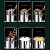 304 Stainless Steel Deep Fryer with Frying Basket Multifunction Small Pot Kitchen Specific Frying Chicken and Other Cooking Tool
