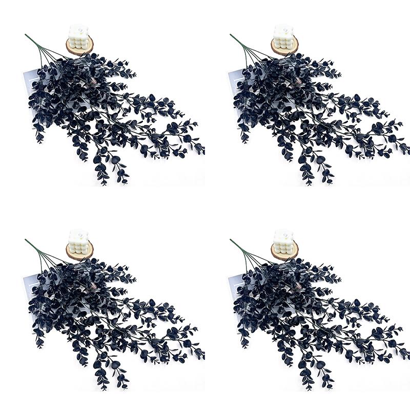 1-4pcs  Artificial Flower Plant Eucalyptus Rattan Vine Hanging Plants Home Garden Decoration Halloween Christmas Decoration 2025