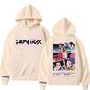 Manga K-pop Demon Hunters Hoodies Men Women Retro Oversized Fleece Sweatshirt Gothic Long Sleeve Hooded Streetwear