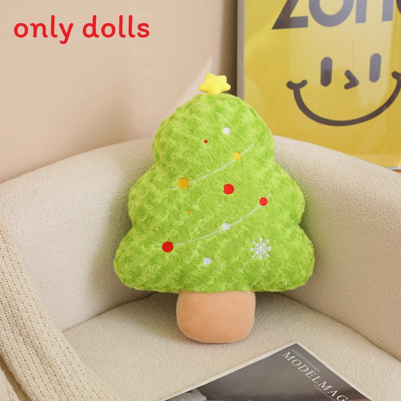 Gingerbread Man Snowman Christmas Tree Plush Daoll Pillow For Holiday Decor And Gift