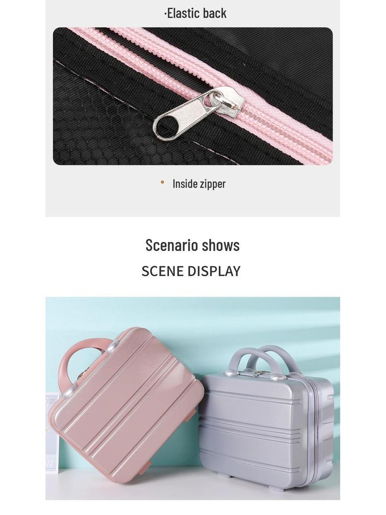 Customizable Logo 12-Inch Makeup Case & 14-Inch Carry-on Suitcase Set