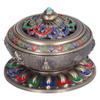 Vintage Incense Burner Copper Alloy Incense Holder for Living Room Tea Ceremony OrnamentsGreen