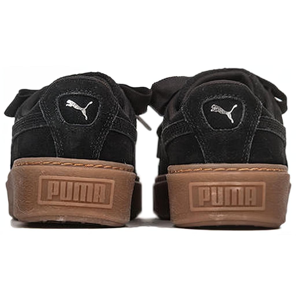 PUMA Platform Kiss Suede 'Black' Women's 366461-01