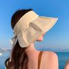 Plaid Print Large Brim Sun Hat Breathable Summer Fisherman Cap Portable Wide Brim Sunhat  Travel