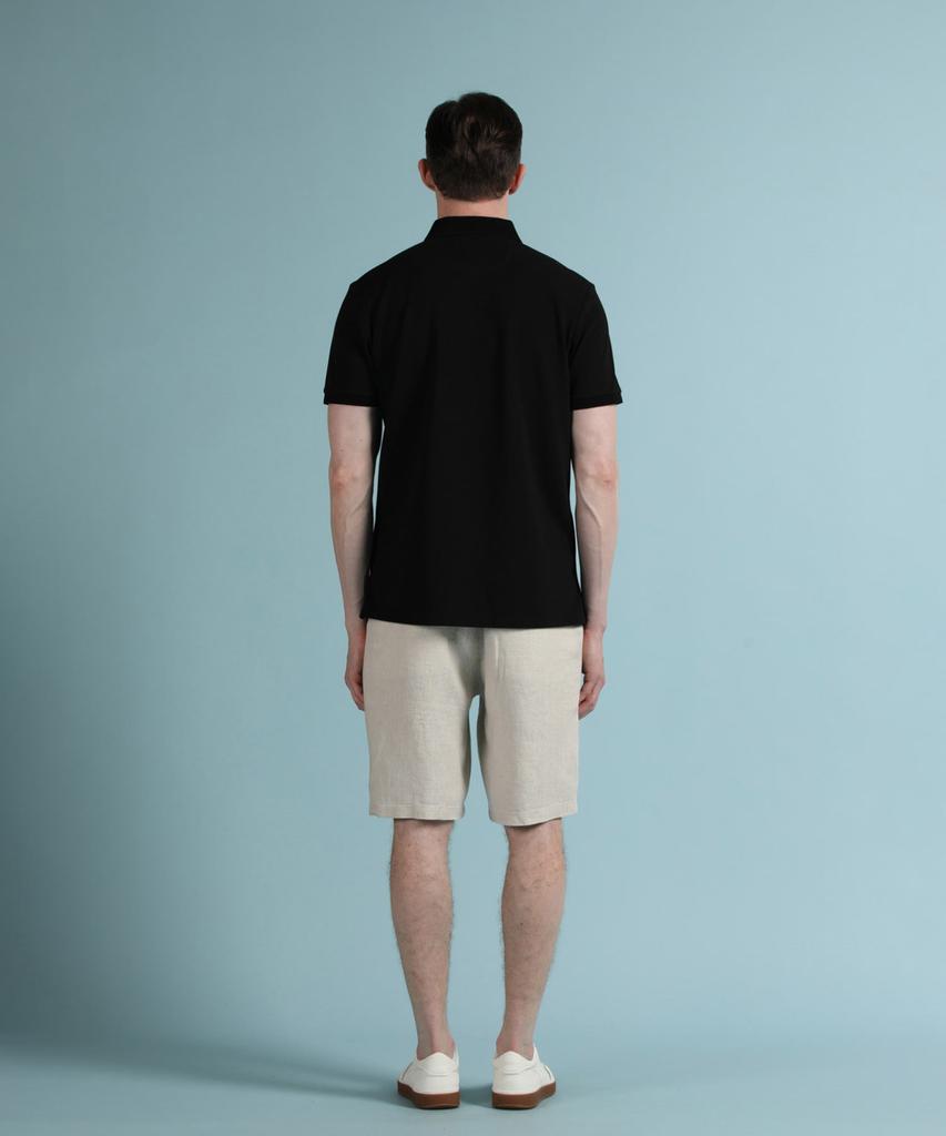 PANICALE Black Logo Short Sleeve Polo Shirt