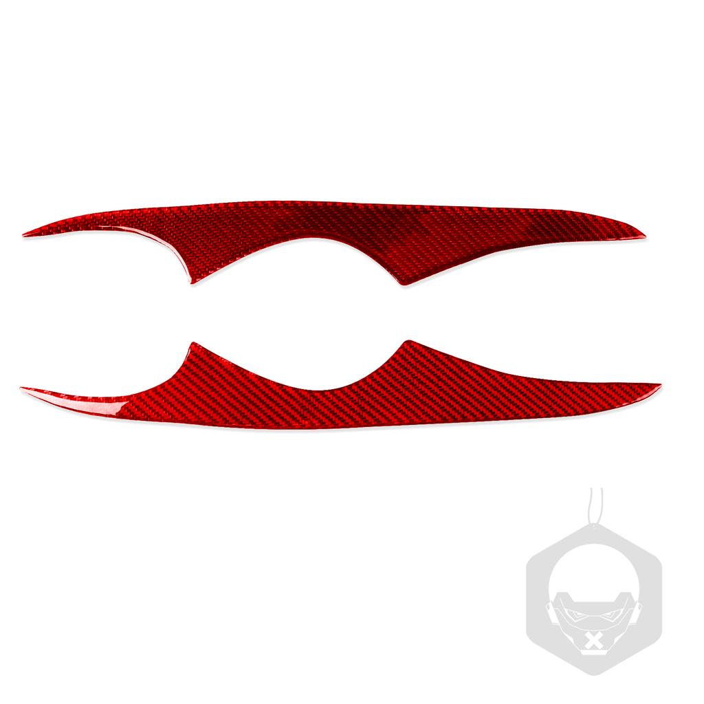 For Subaru Legacy 2006-2008 Real Carbon Fiber Front Headlight Eyelid Eyebrow Cover Modified Decoration Car Accessories Sticker