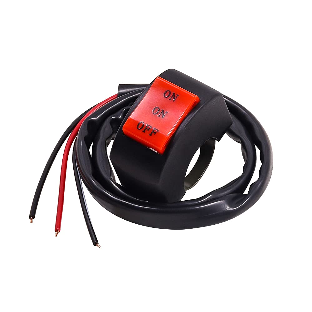 

X-STYLE Motorcycle Switch, 2 Circuits, ON and Off, 3 Wires, 2 Stage Switch, 12 красный