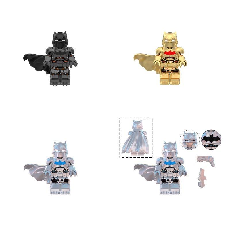 Superhero Series Thermos Black And White Batman Assembly Building Block Toys Diy Educational Game