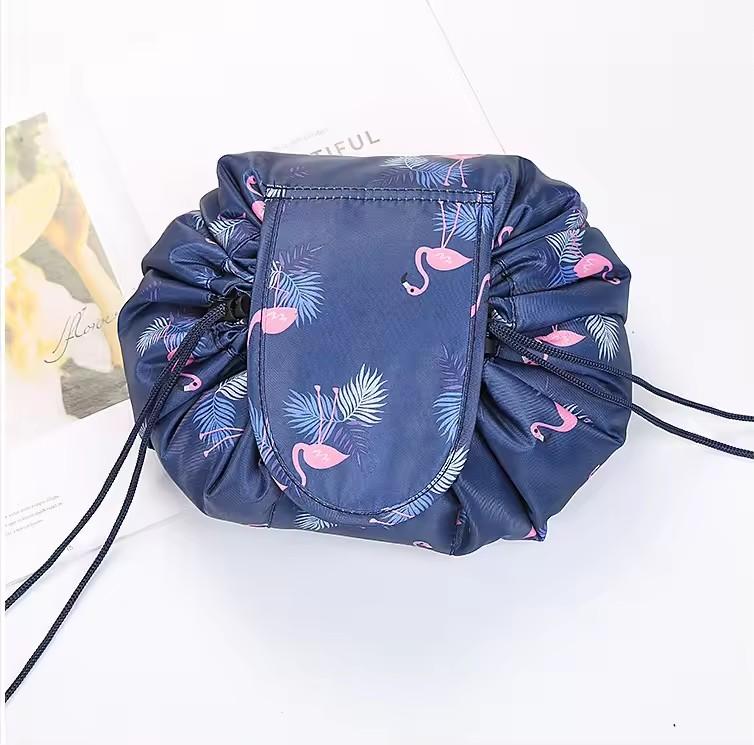 Waterproof Travel Drawstring Cosmetic Bag – Women’s Portable Makeup Pouch & Toiletry Beauty Organizer Case