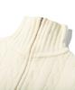 UNLC Solid Cable 2-Way Zip-Up Knit